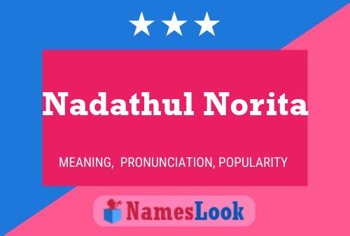 ملصق اسم Nadathul Norita