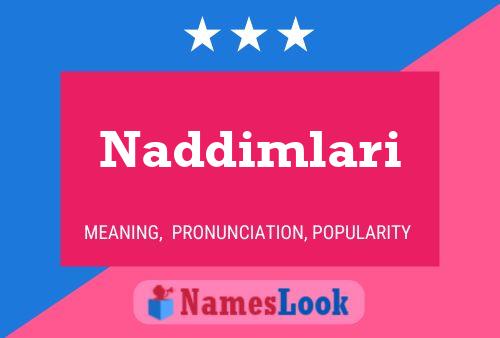 ملصق اسم Naddimlari