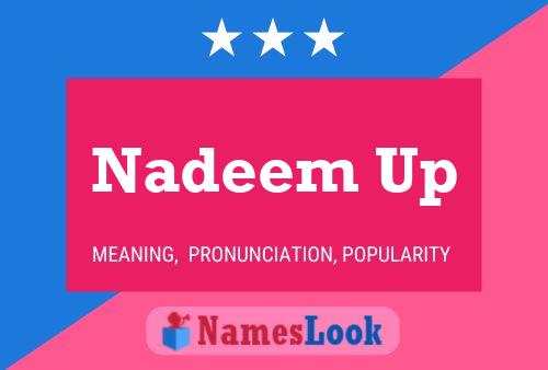 ملصق اسم Nadeem Up