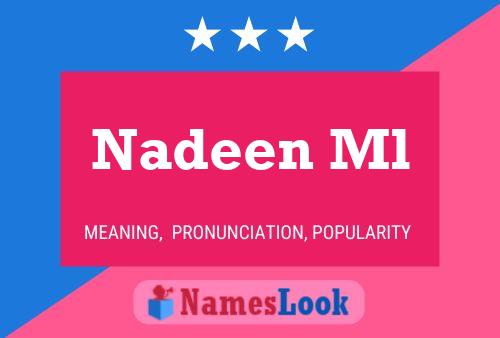 ملصق اسم Nadeen Ml