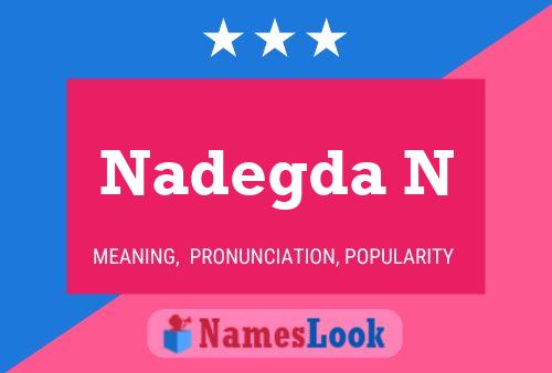 ملصق اسم Nadegda N