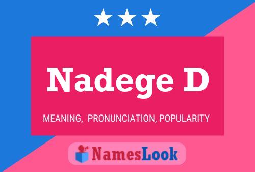 ملصق اسم Nadege D