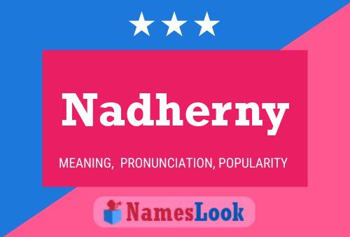 ملصق اسم Nadherny