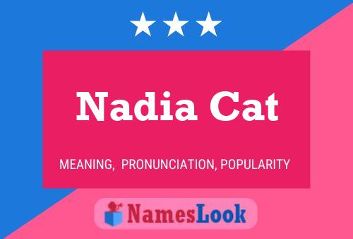 ملصق اسم Nadia Cat