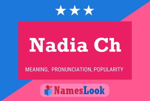 ملصق اسم Nadia Ch