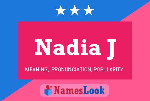 ملصق اسم Nadia J