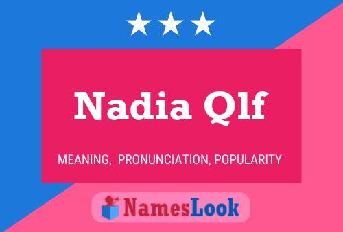 ملصق اسم Nadia Qlf