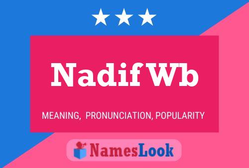 ملصق اسم Nadif Wb