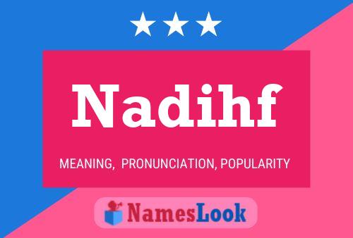 ملصق اسم Nadihf