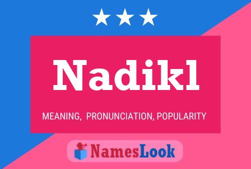 ملصق اسم Nadikl