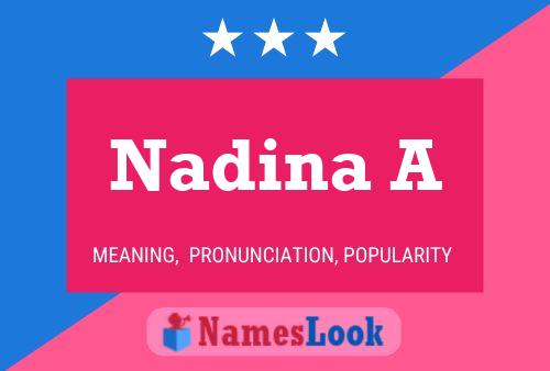 ملصق اسم Nadina A