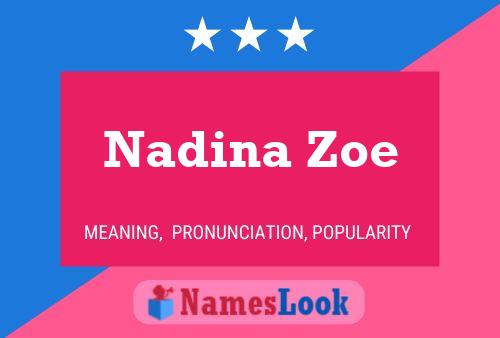 ملصق اسم Nadina Zoe