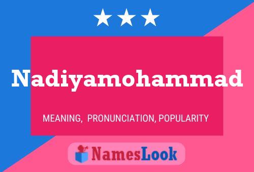 ملصق اسم Nadiyamohammad