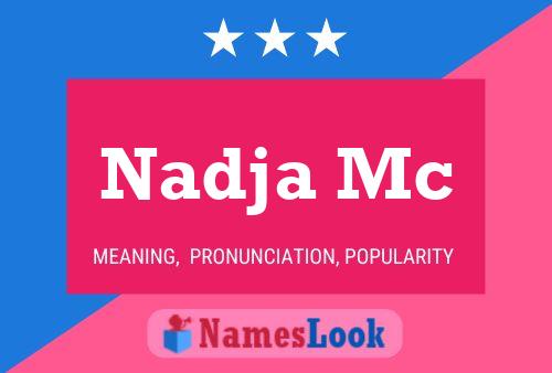 ملصق اسم Nadja Mc