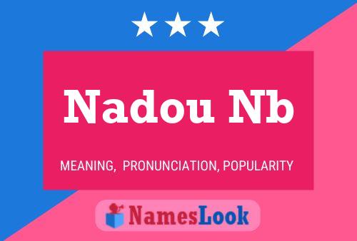 ملصق اسم Nadou Nb