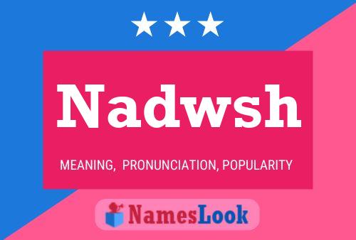 ملصق اسم Nadwsh