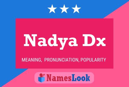 ملصق اسم Nadya Dx