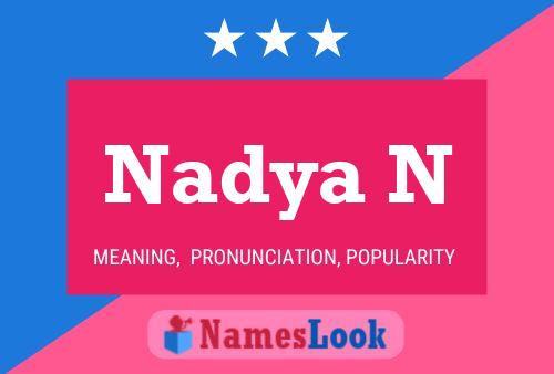 ملصق اسم Nadya N