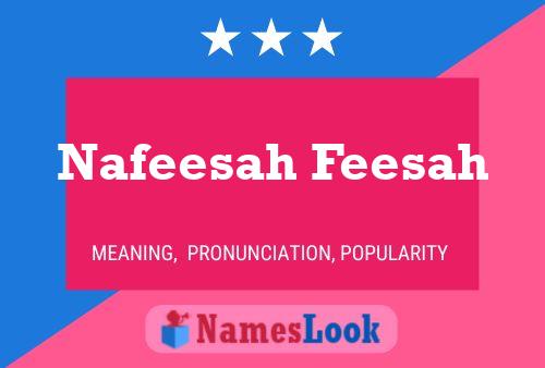 ملصق اسم Nafeesah Feesah