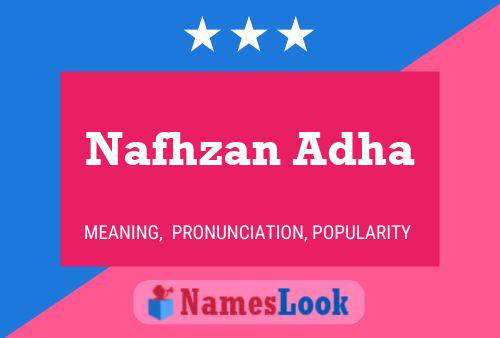 ملصق اسم Nafhzan Adha