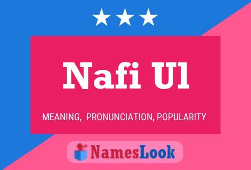 ملصق اسم Nafi Ul