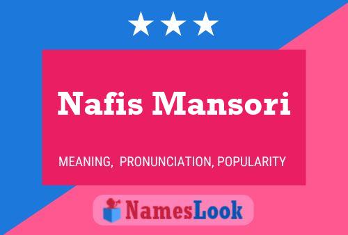 ملصق اسم Nafis Mansori