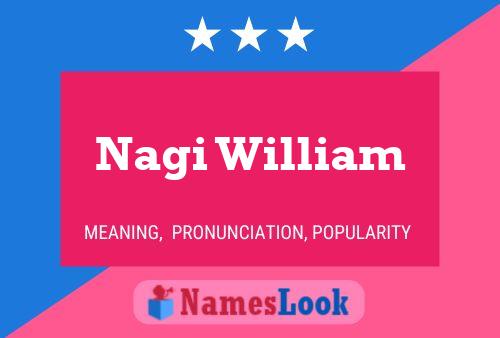 ملصق اسم Nagi William