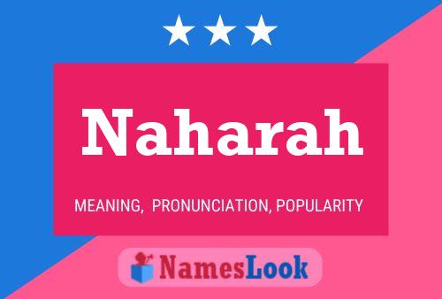 ملصق اسم Naharah