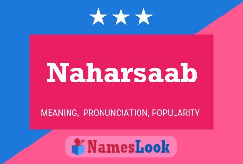 ملصق اسم Naharsaab