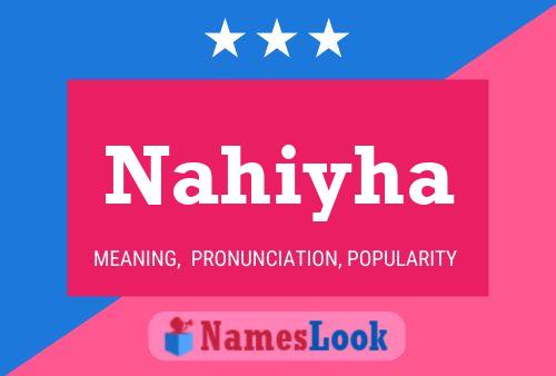 ملصق اسم Nahiyha