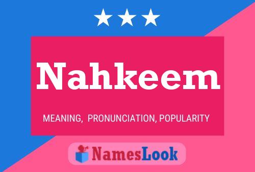 ملصق اسم Nahkeem