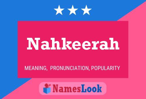 ملصق اسم Nahkeerah