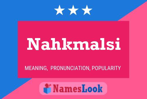 ملصق اسم Nahkmalsi