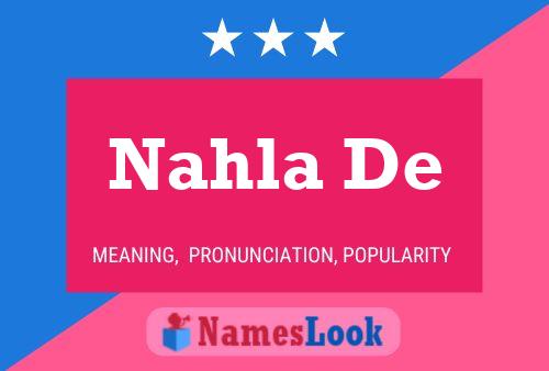 ملصق اسم Nahla De