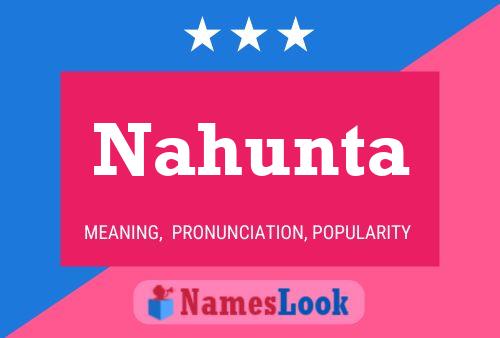 ملصق اسم Nahunta