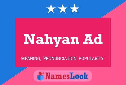 ملصق اسم Nahyan Ad