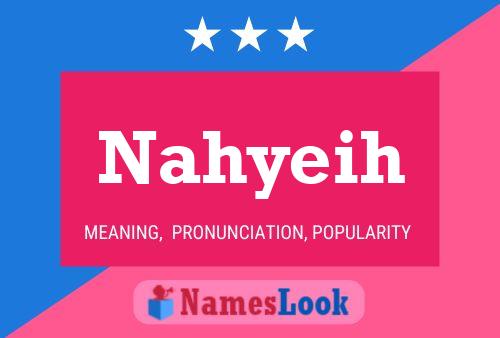 ملصق اسم Nahyeih