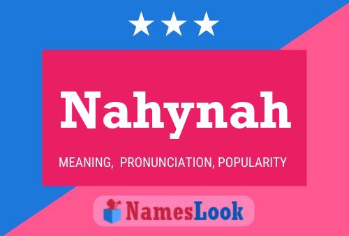 ملصق اسم Nahynah