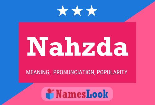 ملصق اسم Nahzda