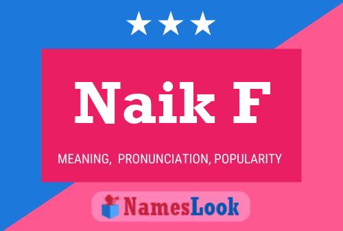 ملصق اسم Naik F