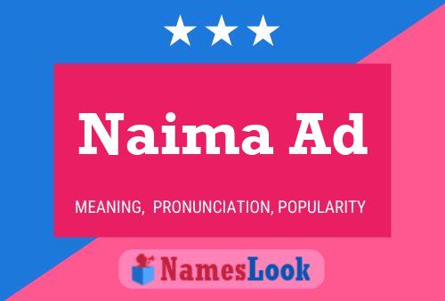 ملصق اسم Naima Ad