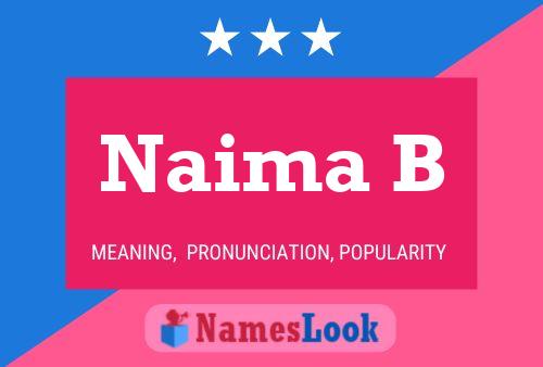 ملصق اسم Naima B