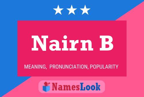 ملصق اسم Nairn B