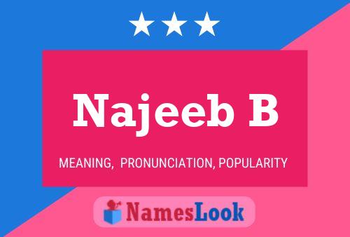 ملصق اسم Najeeb B