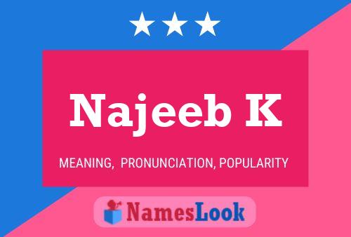 ملصق اسم Najeeb K