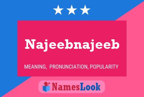 ملصق اسم Najeebnajeeb