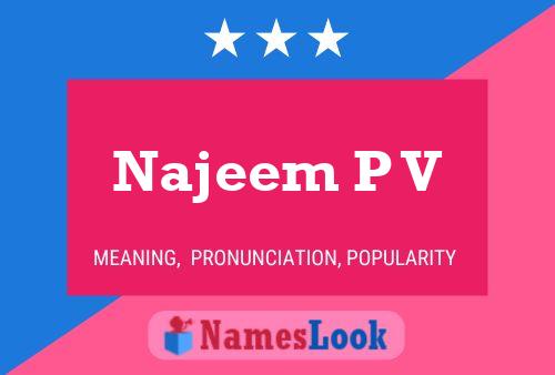 ملصق اسم Najeem P V