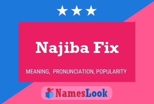 ملصق اسم Najiba Fix