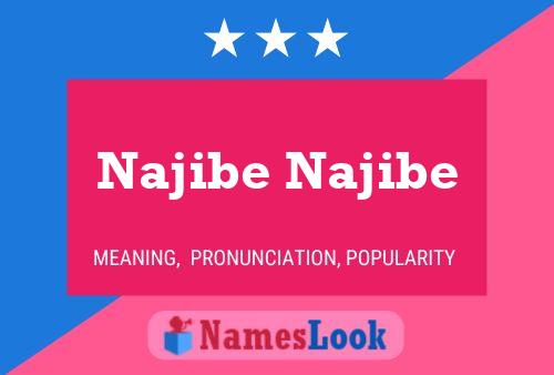 ملصق اسم Najibe Najibe