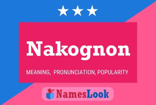 ملصق اسم Nakognon